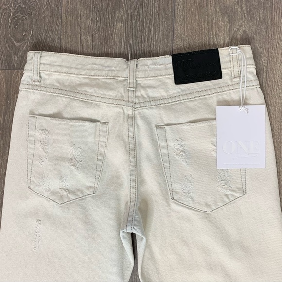 One Teaspoon Xanthe Awesome Baggies Jeans Light Wash Distressed Denim Size 25 - Picture 12 of 16